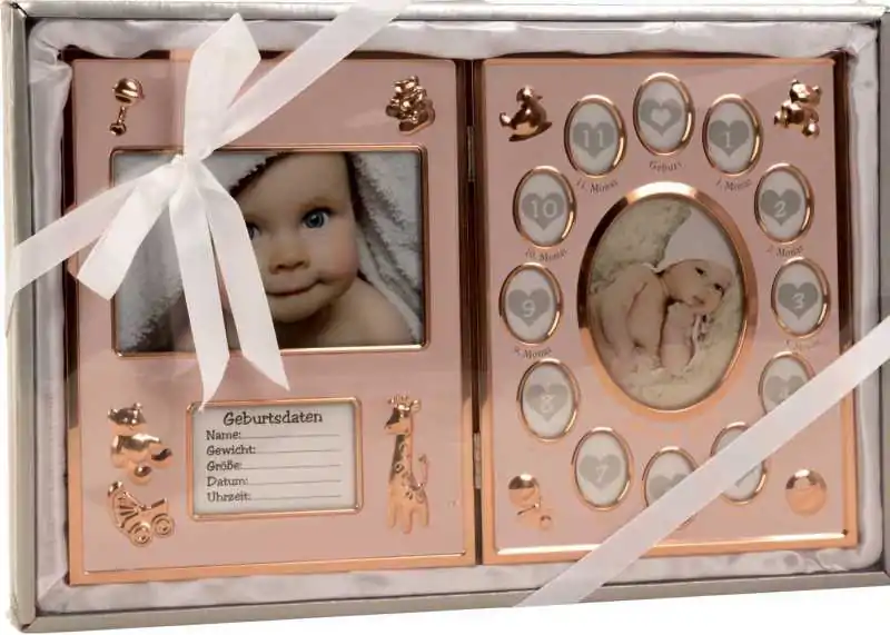 Okvir za otroške slike, s prostorom za rojstne podatke, 37x23cm