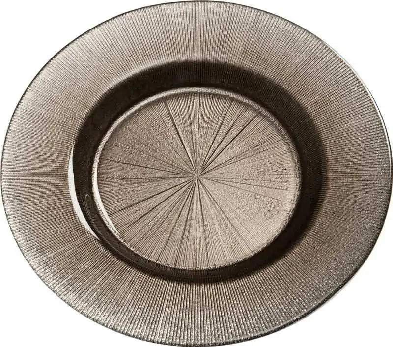 Krožnik srebrn z bleščicami, 33cm