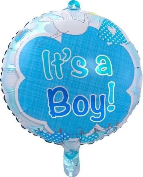 Balon napihljiv, za helij, za rojstvo, Its a Boy, 43cm