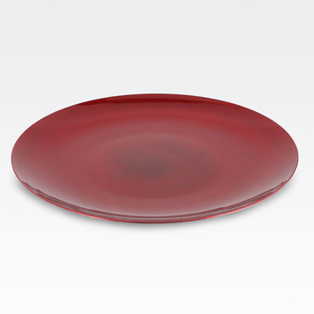 Krožnik dekorativen, rdeči, PVC, 47cm