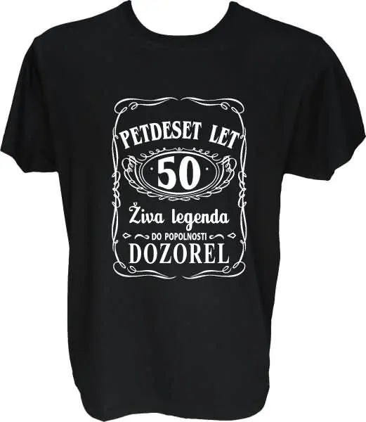 Majica-Živa legenda 50 L-črna