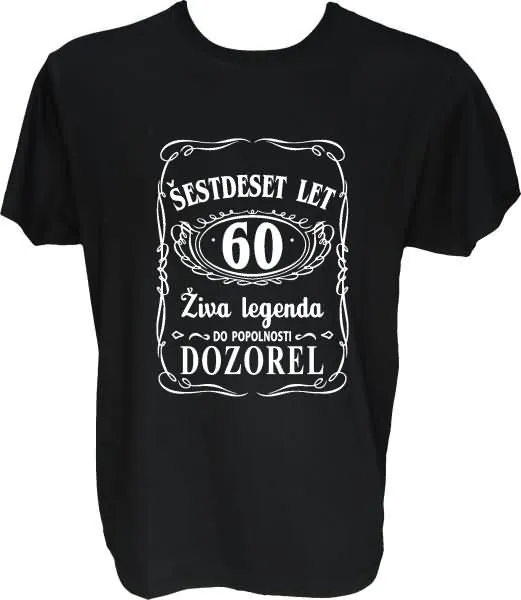Majica-Živa legenda 60 XL-črna