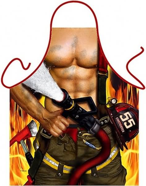 Predpasnik moški gasilec, 100% poliester