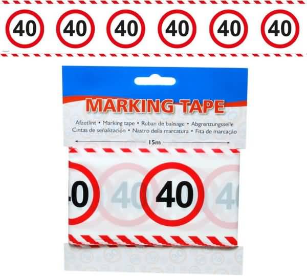 Trak iz pvc za označevanje - prometni znak 40, 15m