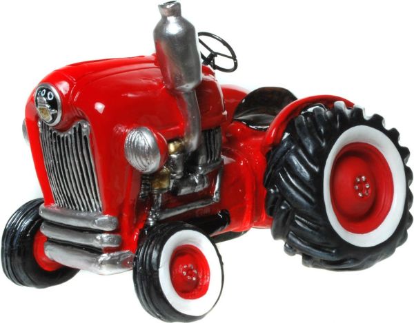 Hranilnik traktor zelen ali rdeč, 12x15 cm
