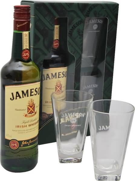 Whisky Jameson 0.7l v embalaži + 2 kozarca
