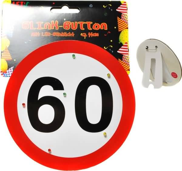 Prometni znak 60, utripajoči, 14 cm