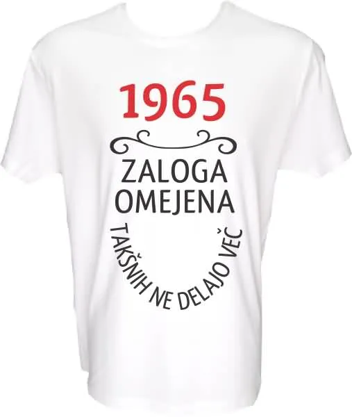 Majica-1965, zaloga omejena, takšnih ne delajo več M-bela