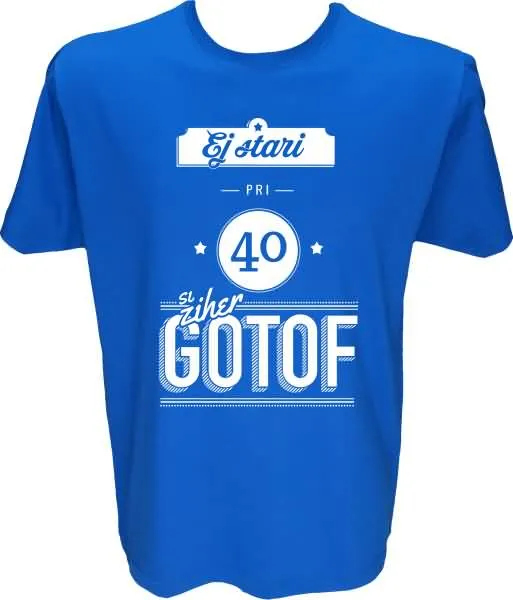 Majica-Gotof si 40 M-modra