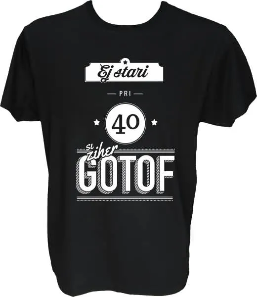 Majica-Gotof si 40 M-črna