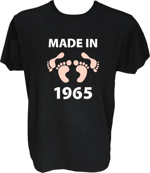 Majica-Made in 1965 noge XL-črna