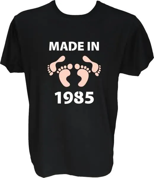 Majica-Made in 1985 noge L-črna