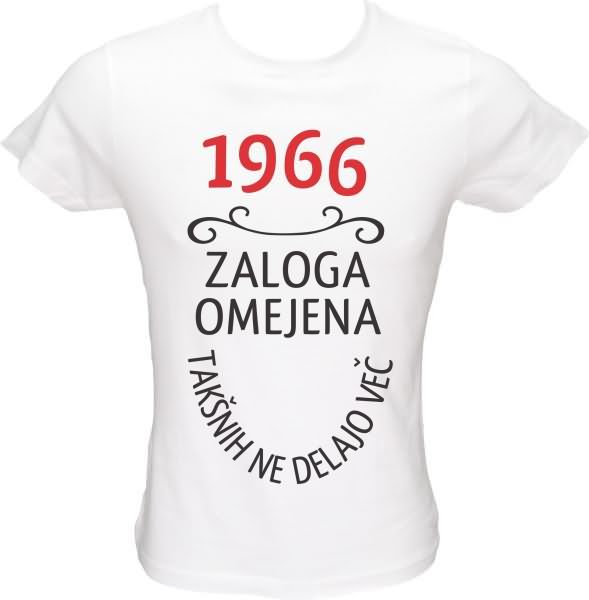 Majica ženska (telirana)-1966, zaloga omejena, takšnih ne delajo več M-bela