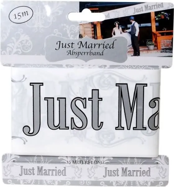 Trak iz pvc za označevanje - "Just Married", 15m