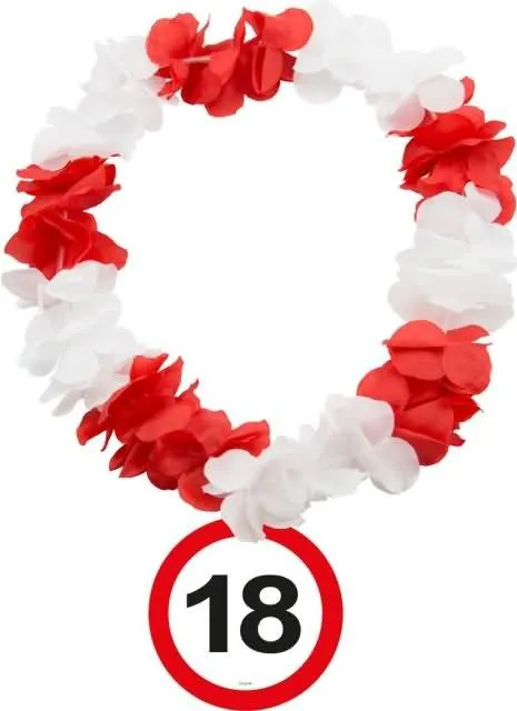 Hawaii ogrlica, prometni znak 18,  65cm