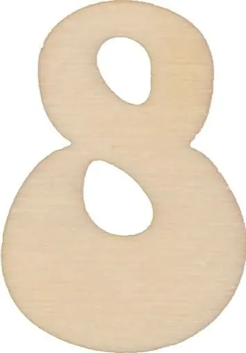 Lesena številka 8, 3.5 cm