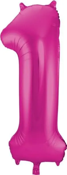 Balon napihljiv, za helij, roza, št. 1, 86cm