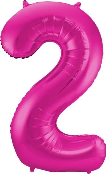 Balon napihljiv, za helij, roza, št. 2, 86cm