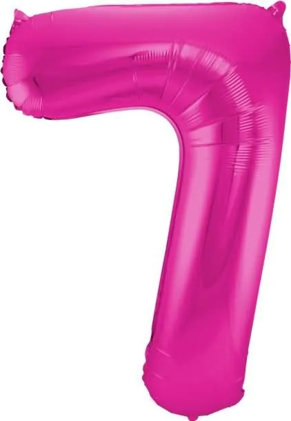 Balon napihljiv, za helij, roza, št. 7, 86cm