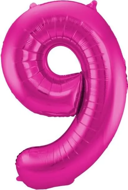 Balon napihljiv, za helij, roza, št. 9, 86cm