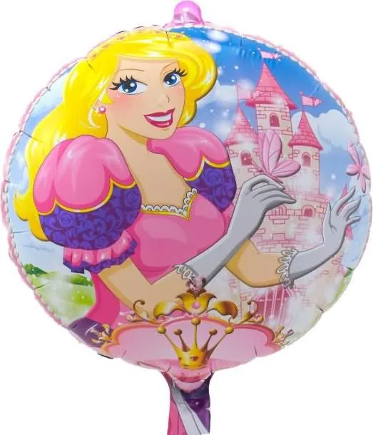 Balon napihljiv, za helij, otroški, princesa, 43cm