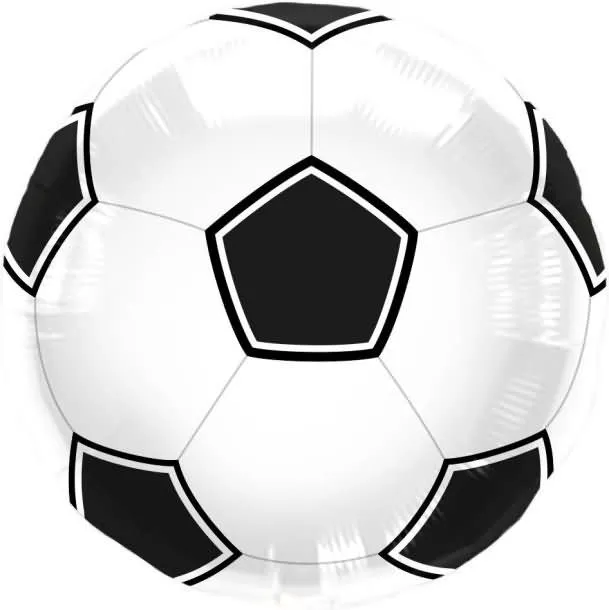 Balon napihljiv, za helij, otroški, nogometna žoga, 43cm
