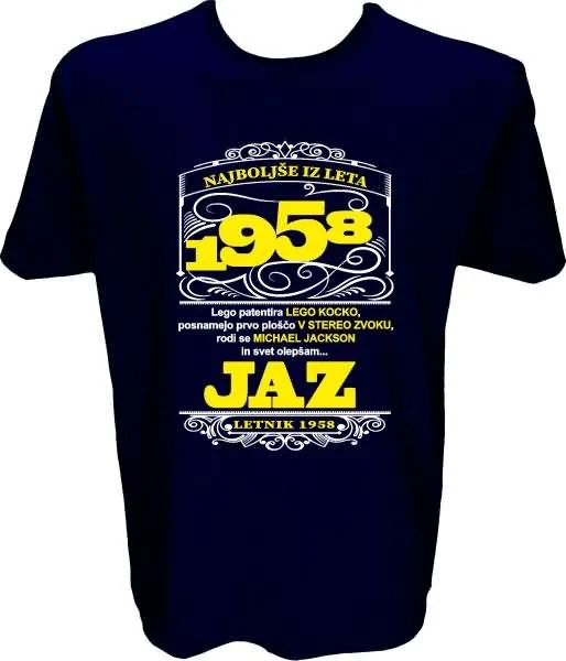 Majica-Najboljše iz leta 1958 XL-temno modra
