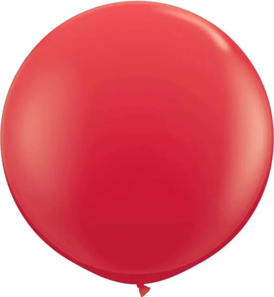 Balon rdeč iz lateksa, 1 kom, 90cm