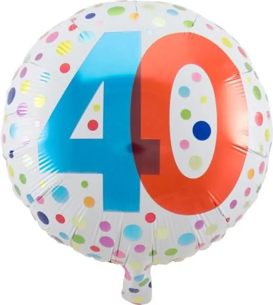 Balon napihljiv, za helij, okrogel s pikami, 40, 45cm