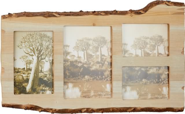 Okvir lesen za 4 slike, cca. 43x26cm
