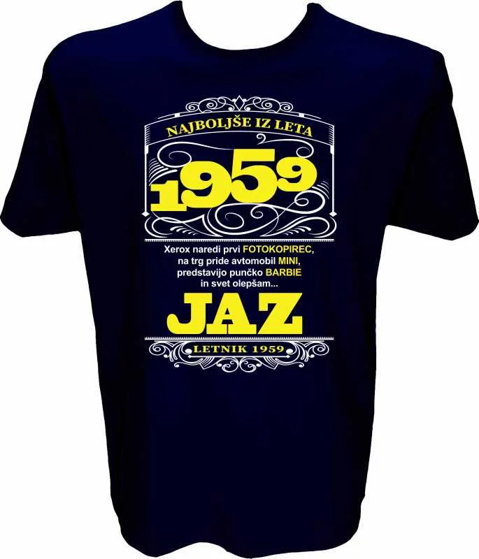 Majica-Najboljše iz leta 1959 XXL-temno modra