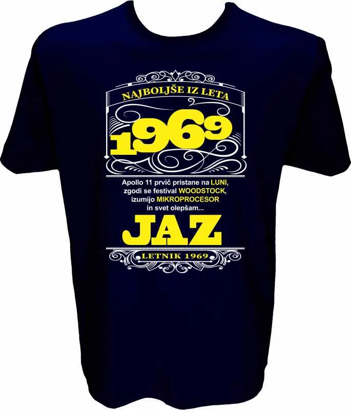 Majica-Najboljše iz leta 1969 XL-temno modra