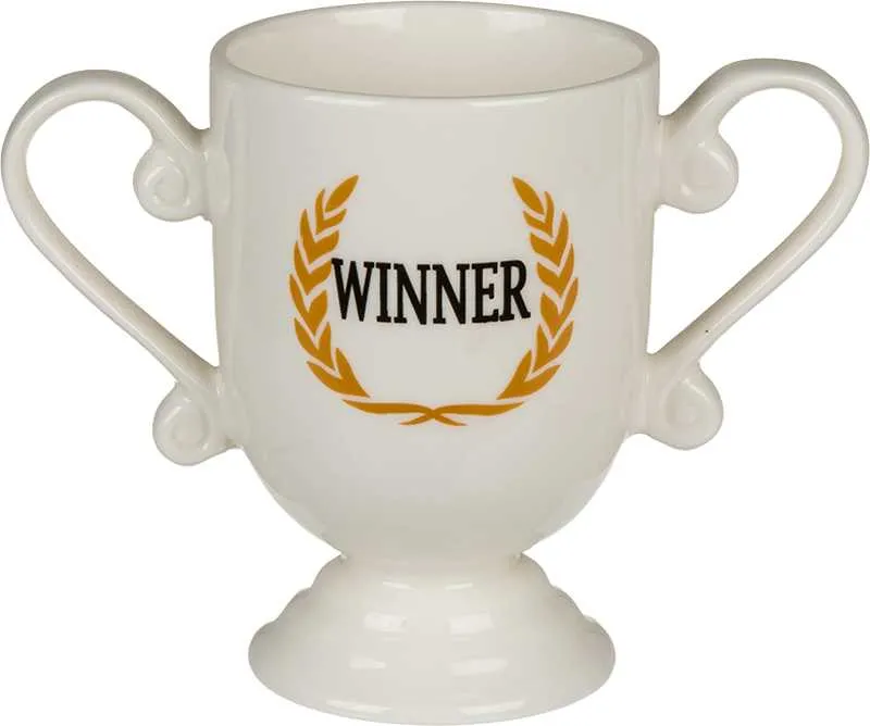 Pokal, keramičen, "Winner", 14x9cm