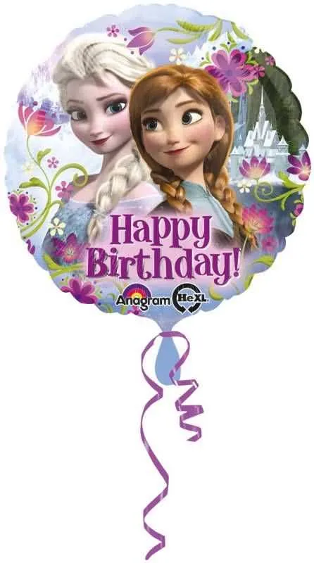 Balon napihljiv, za helij, otroški, Frozen, Happy Birthday,  43cm