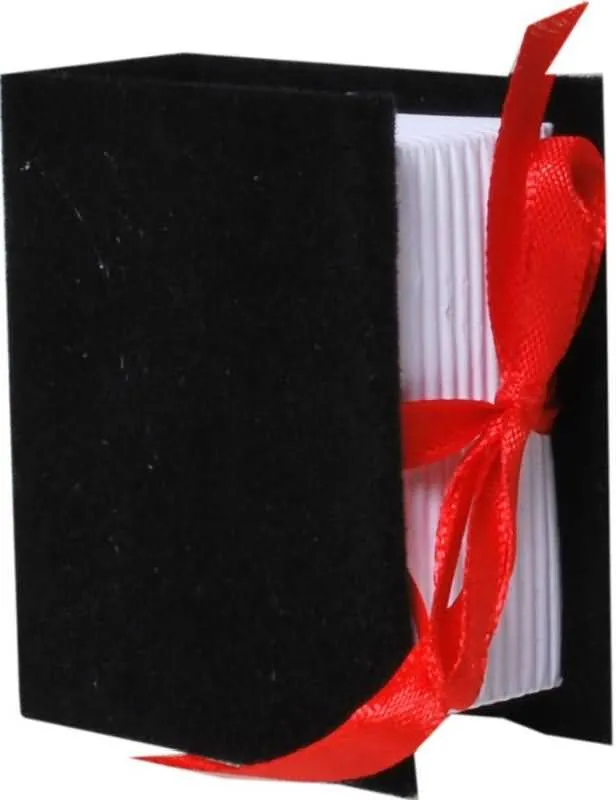 Darilna škatlica za denar, črna knjiga z diplomantsko kapo, 5x7x3cm