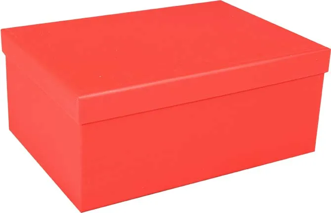 Darilna škatla kartonska rdeča 35x27x15,5cm