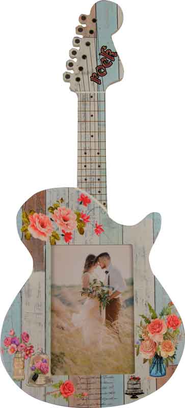 Okvir za sliko 10x15cm, kitara, 45.8x19.2x8cm, sort.