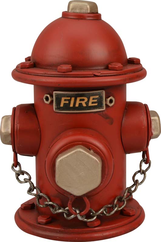 Hranilnik hidrant rdeč, kovina, 17.5x12.5x12cm