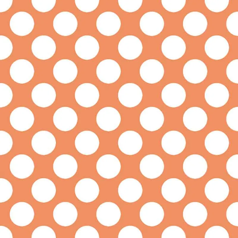Papirnate serviete, oranžne z belimi pikami, 33x33cm, 20kom
