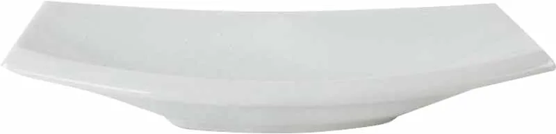Servirna skleda podolgovata bela, 23x9x3.5cm, porcelan