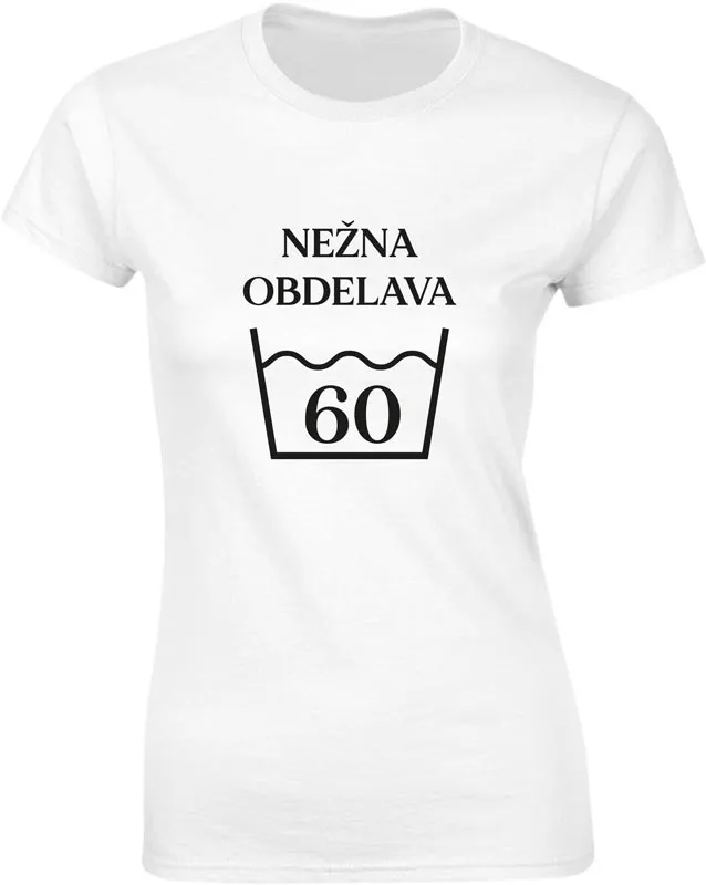 Majica ženska (telirana)-Nežna obdelava 60 S-bela