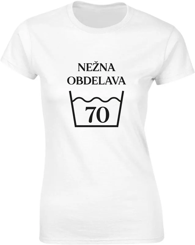 Majica ženska (telirana)-Nežna obdelava 70 S-bela