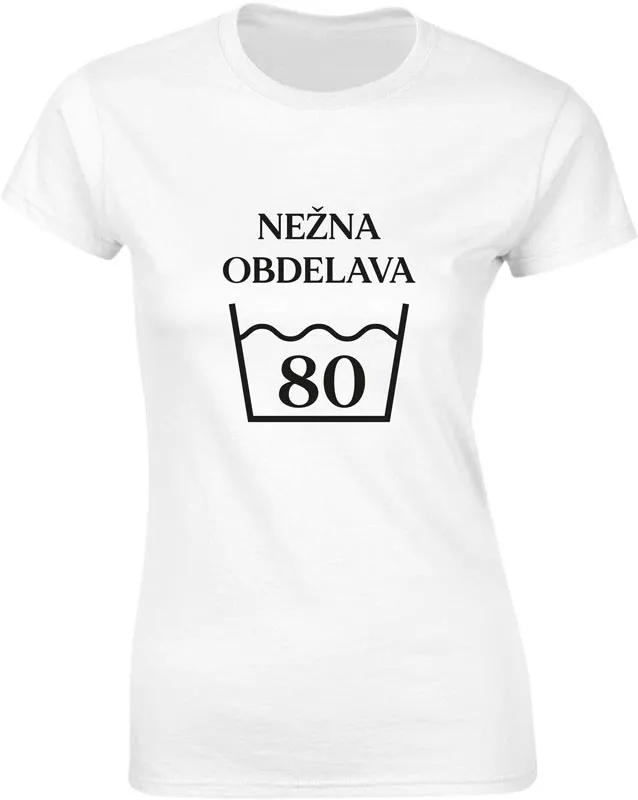 Majica ženska (telirana)-Nežna obdelava 80 S-bela