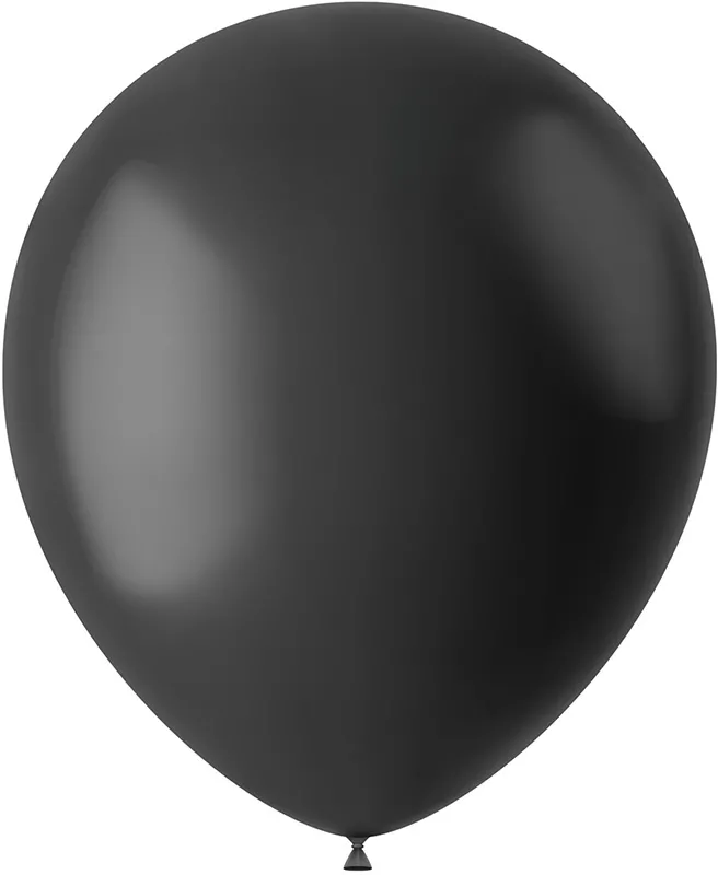 Baloni črni - mat, iz lateksa, 50kom, 33cm
