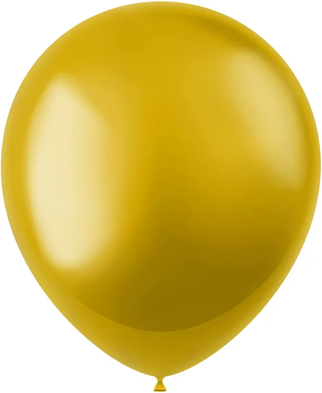 Baloni barvni, 10kom, zlati, metalik, iz lateksa, 33cm