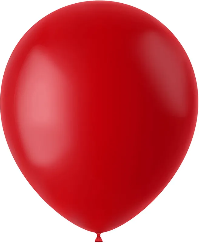 Baloni rdeči - mat, iz lateksa, 10kom, 33cm