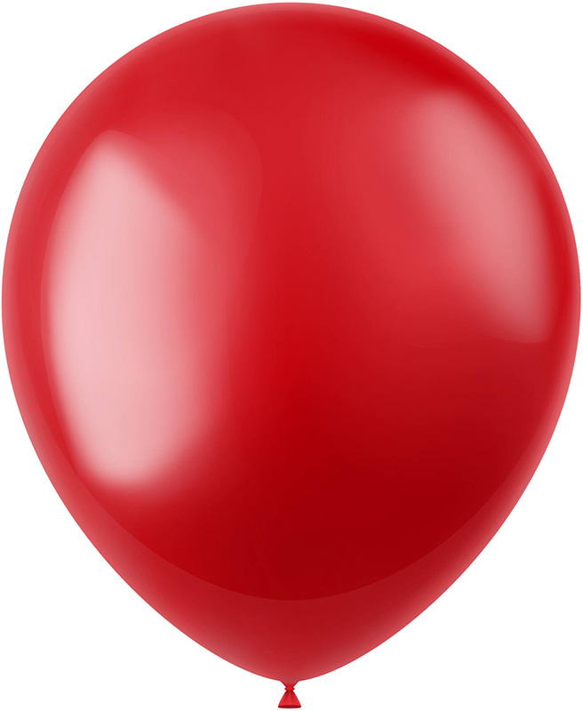 Baloni barvni, 10kom, rdeči, metalik, iz lateksa, 33cm