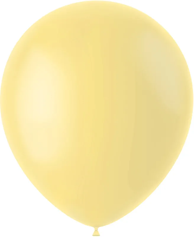 Baloni svetlo rumeni - mat, iz lateksa, 50kom, 33cm