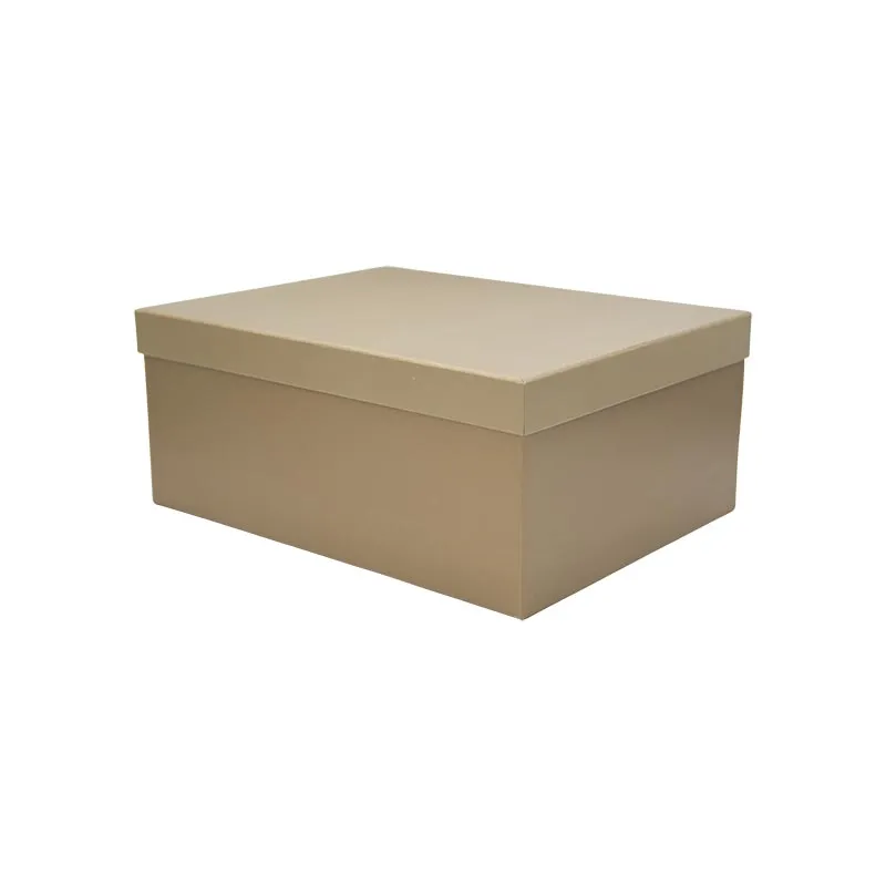 Darilna škatla kartonska, zlata, 23x16.5x9.5cm