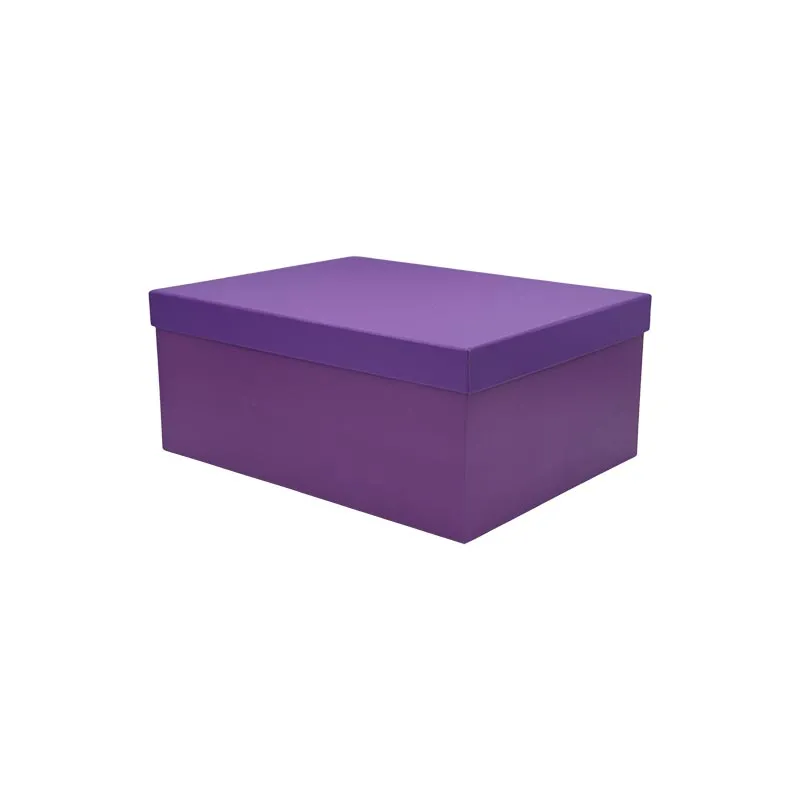 Darilna škatla kartonska, vijolična, 19x13x7.5cm